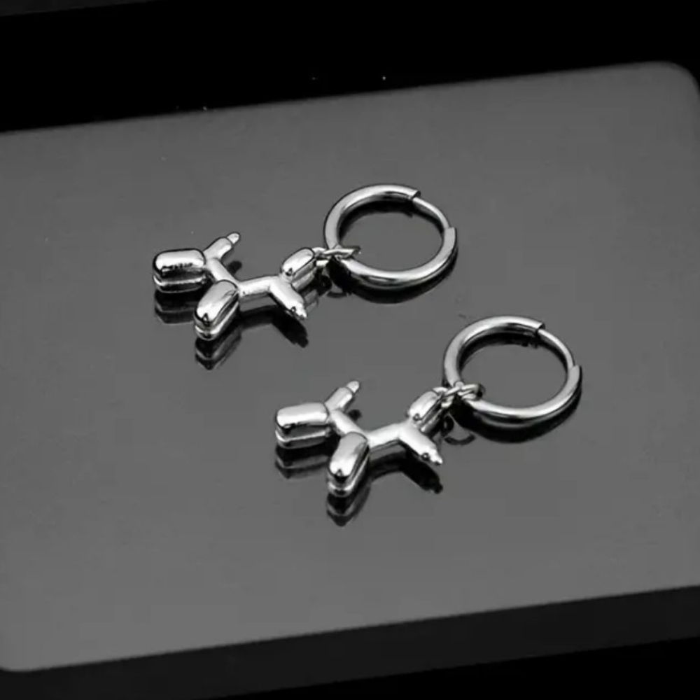 🌷5 For $15🌷Stainless Steel Balloon Dog Earrings